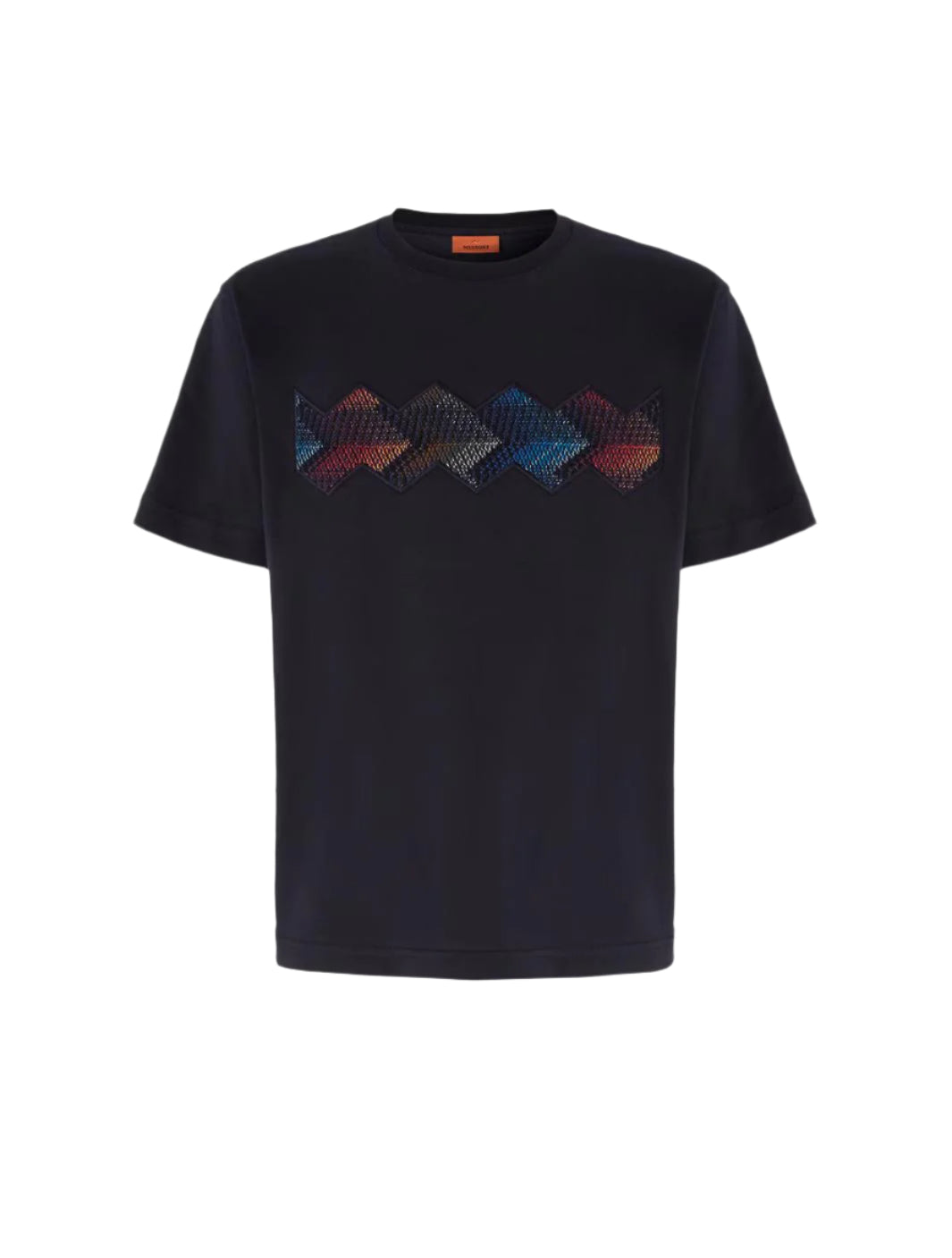 Missoni Embroidered Pattern T-Shirt - Navy